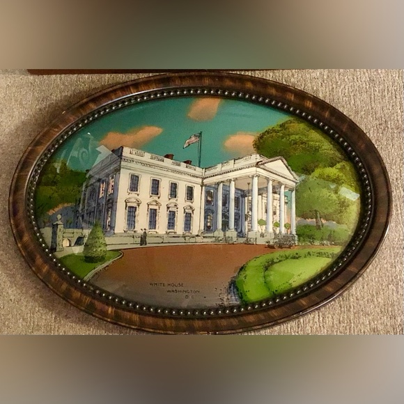 Other - 1917 White House Washington DC on Bubble Glass w/ mother of pearl accents•EVC!